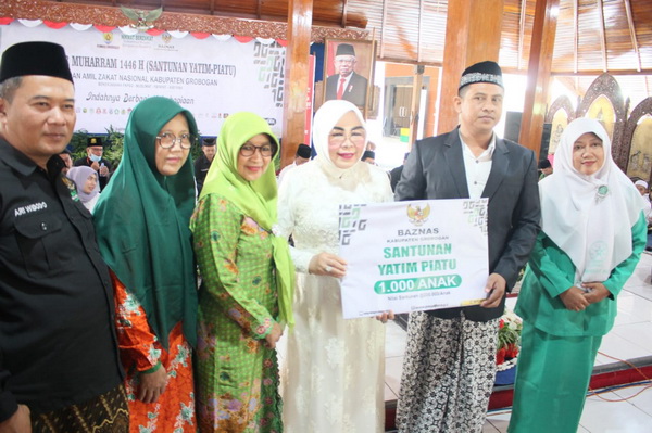 BAZNAS Grobogan dan FKPSG Gelar Santunan Akbar 1.000 Anak Yatim