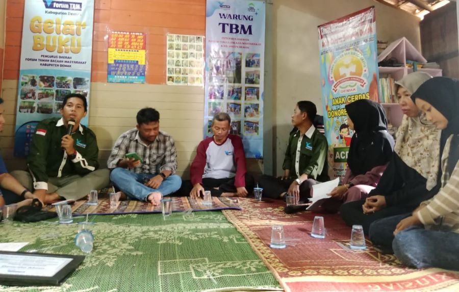 Perkuat Eksistensi TBM, PD FTBM Demak Gelar Goes to TBM Tahap 4 di TBM Anak Cerdas Donorejo